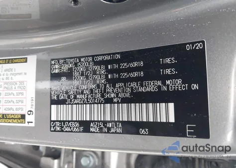 2020 Lexus Nx 300 F Sport from USA, damaged, VIN JTJSARDZ7L5014775